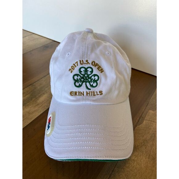 2017 US Open Erin Hills Hat Golf White Adjustable With Marker Attached - Picture 3 of 4